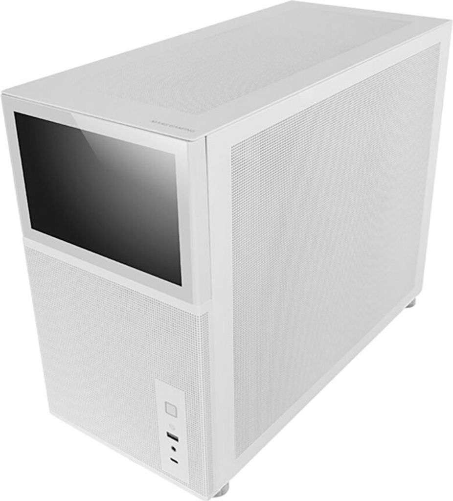 Mars Gaming MC-LCD, Mini Tower, PC, Schwarz, Weiß, micro ATX, Mini-ITX, Gaming, 17 cm