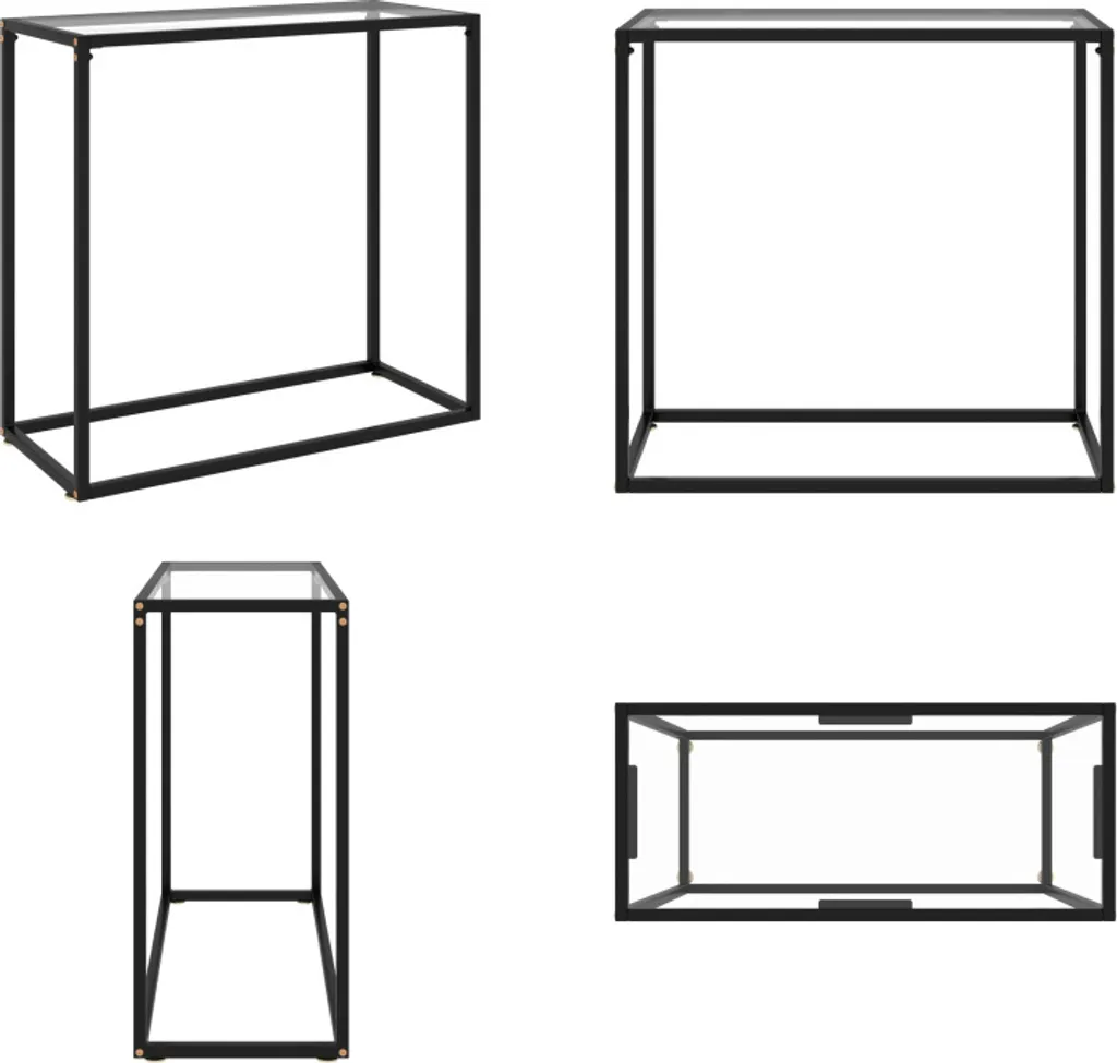 Tavolo Consolle Vetro 80x35x75 cm vidaXL | Miglior Prezzo Online