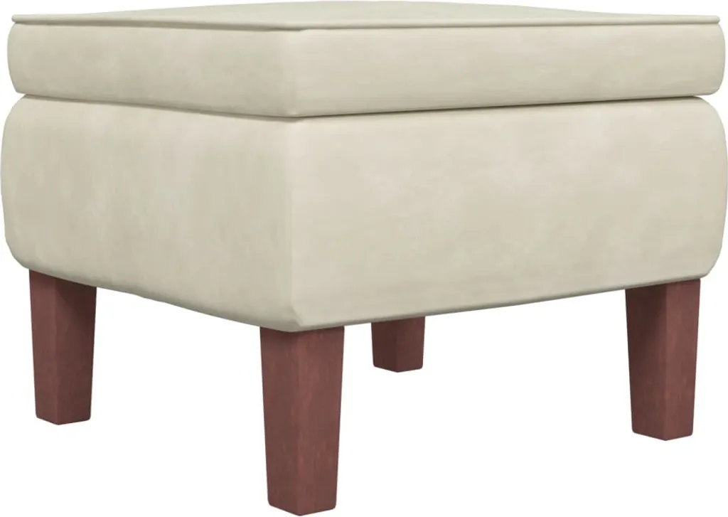 Poggiapiedi SYFAX™ Velluto Crema - Specifica Tecnica Gambe Legno