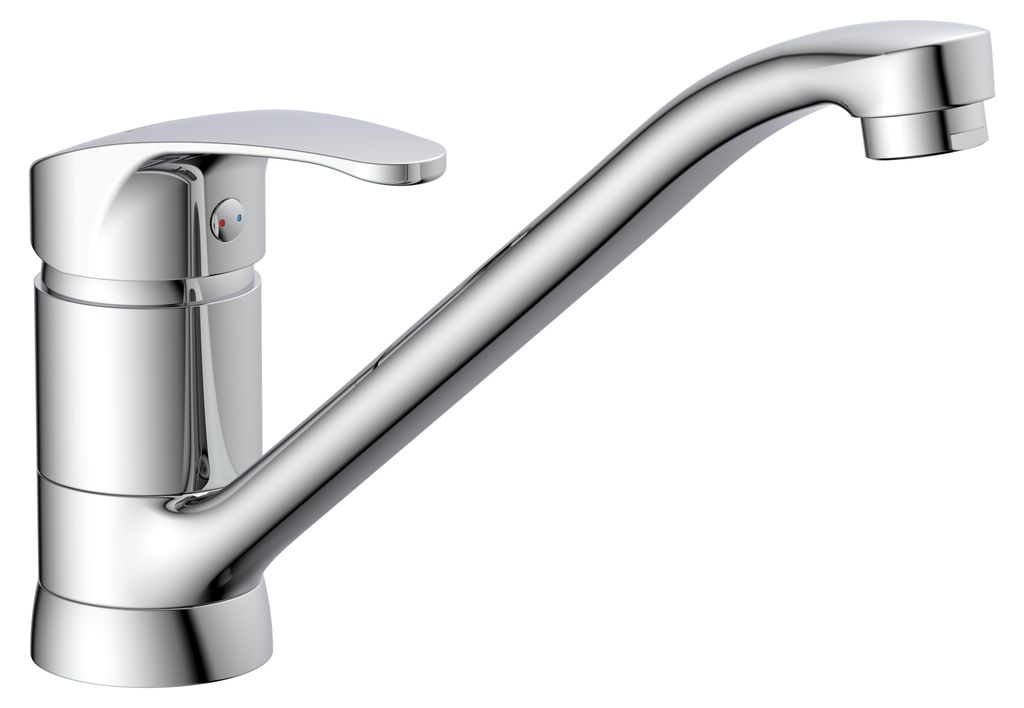 SCHÜTTE Küchenarmatur CELLINO, 360° schwenkbarer Wasserhahn Küche, Mischbatterie Küche, Spültischarmatur in Chrom