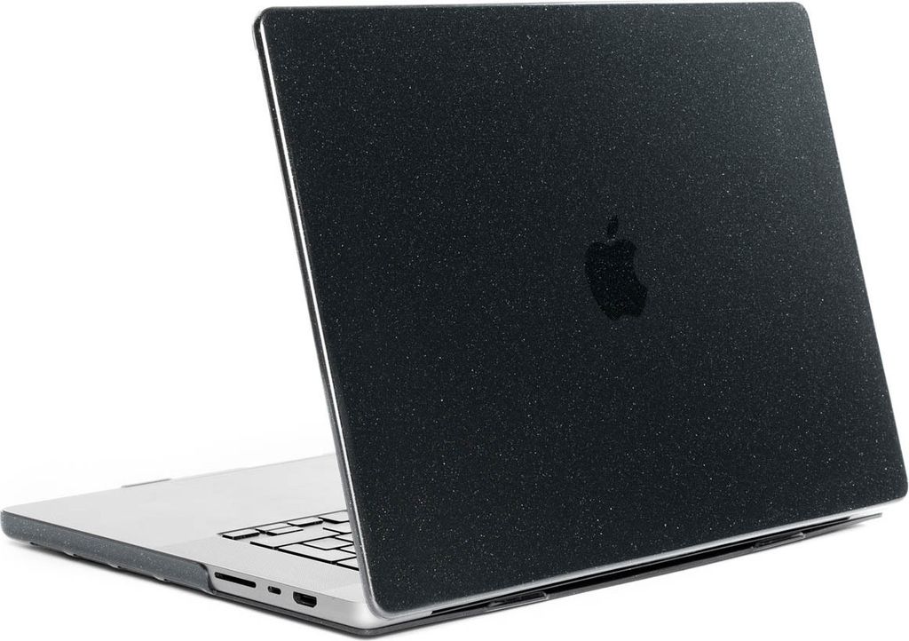 Selencia Glitzer Cover für das das MacBook Air 15 Zoll (2023 / 2024 M3 chip / 2025 M4 chip) - Schwarz