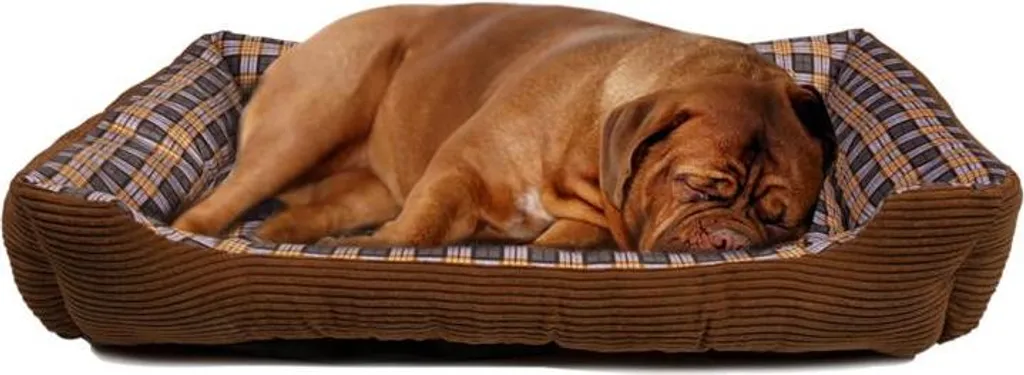 Divano Letto Cane XL 90x70x20 cm Marrone - Cuccia Morbida Premium