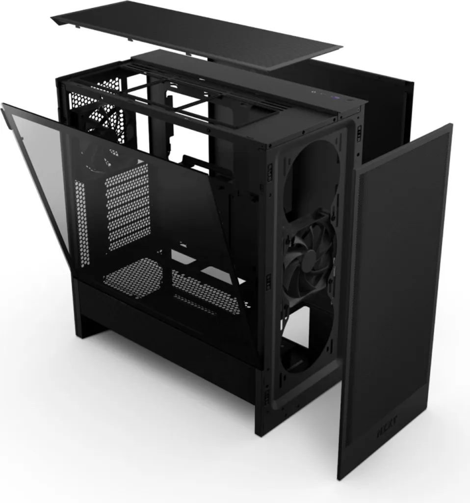 NZXT H5 Flow Nero - Case PC ATX Robusto e Facile da Assemblare