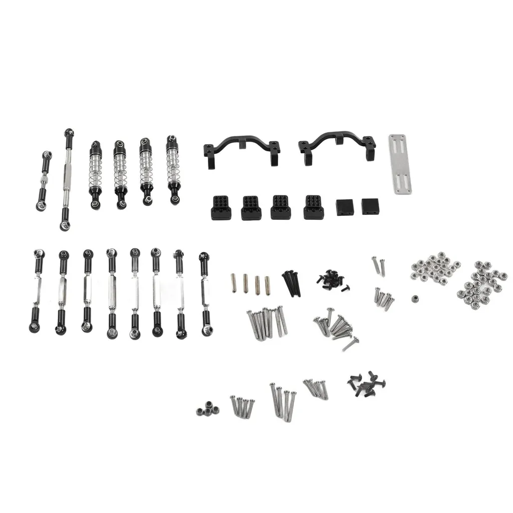 Réparer Suspension WPL C14 C24 : Kit Anti-Casse Aluminium Noir RC