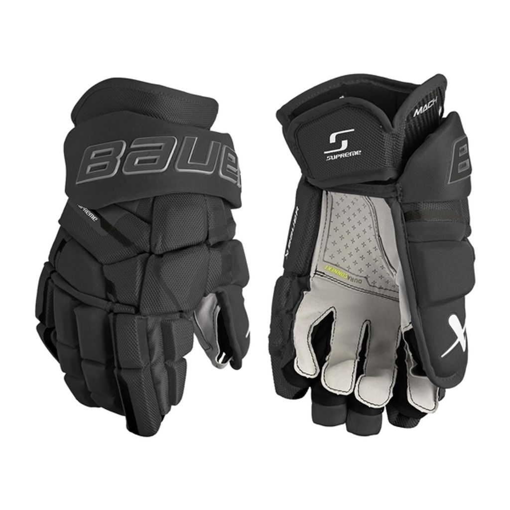 BAUER Supreme MACH Handschuhe Junior, Größe:11 Zoll, Farbe:Navy