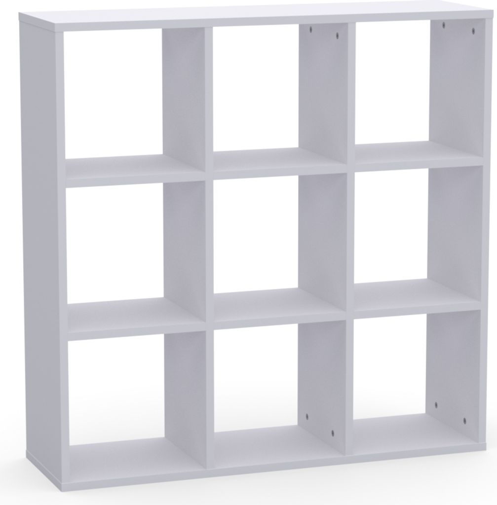 Brüder-Möbel | Würfelregal 3x3 - Weißes Bücherregal - 9 Produktbild 