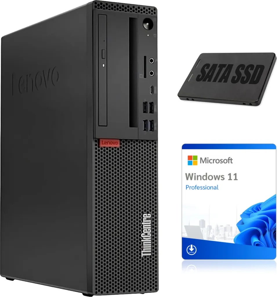 Ordinateur de bureau Lenovo M720s SFF G5600 16Go 512Go SSD Windows 11 Pro