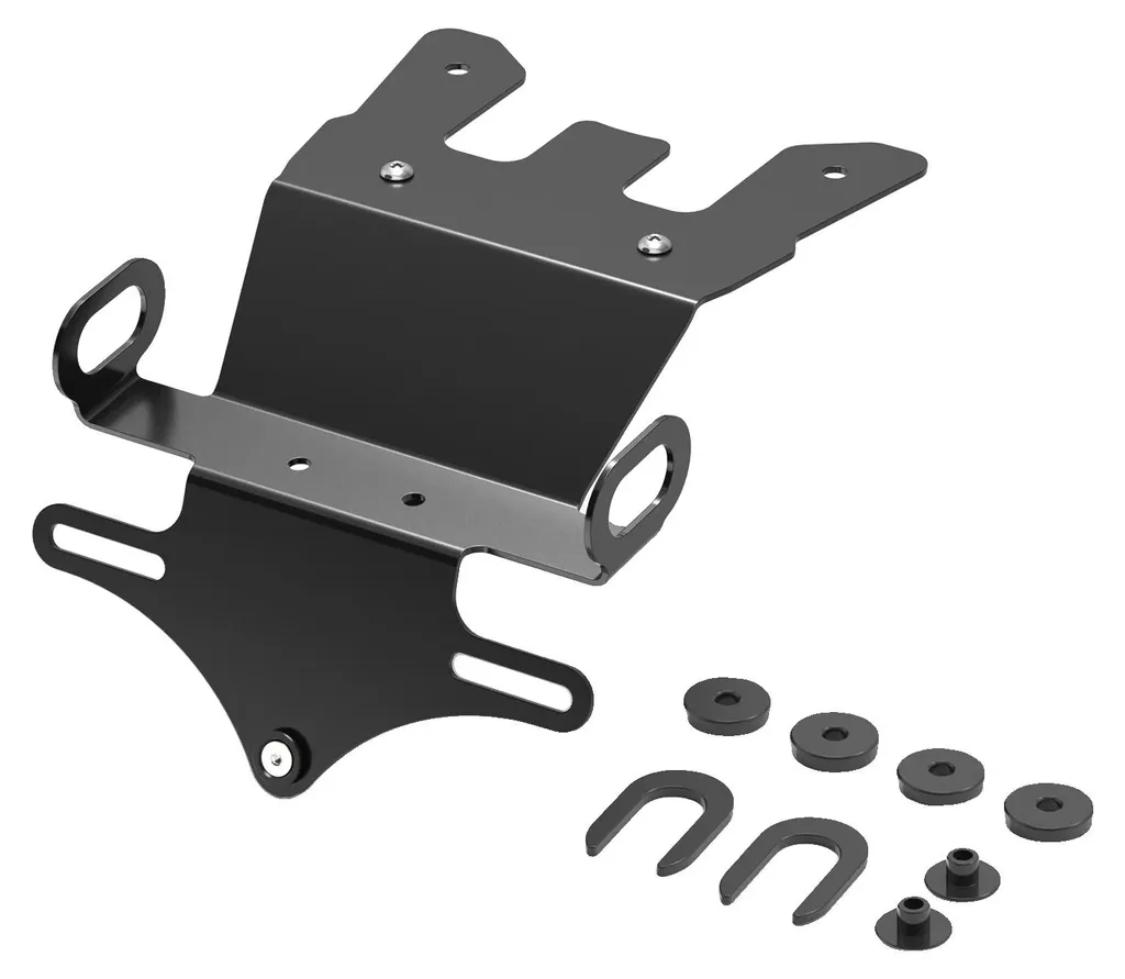 Support de plaque anti-vibration noir - Fini les bruits de plaque