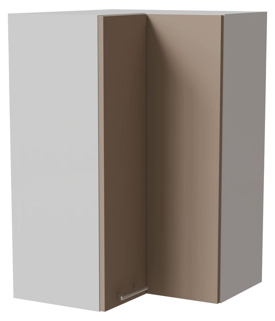 XL Kücheneckhängeschrank BRERRA 60x60cm 2-türig lackiert Farbe wählbar BR-W14/60 RAL 1016 graubeige Matt weiß