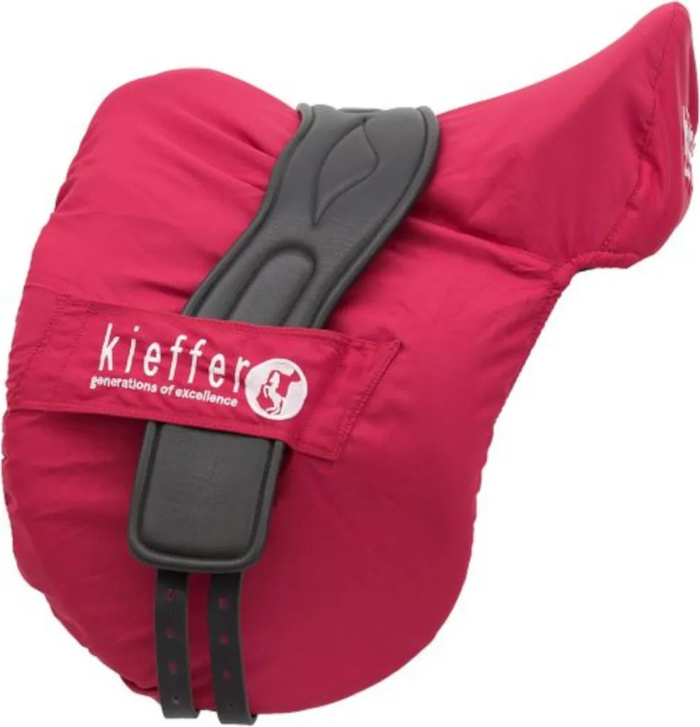 Housse de selle Kieffer COMFORT rouge - Protection luxe pour selle mixte