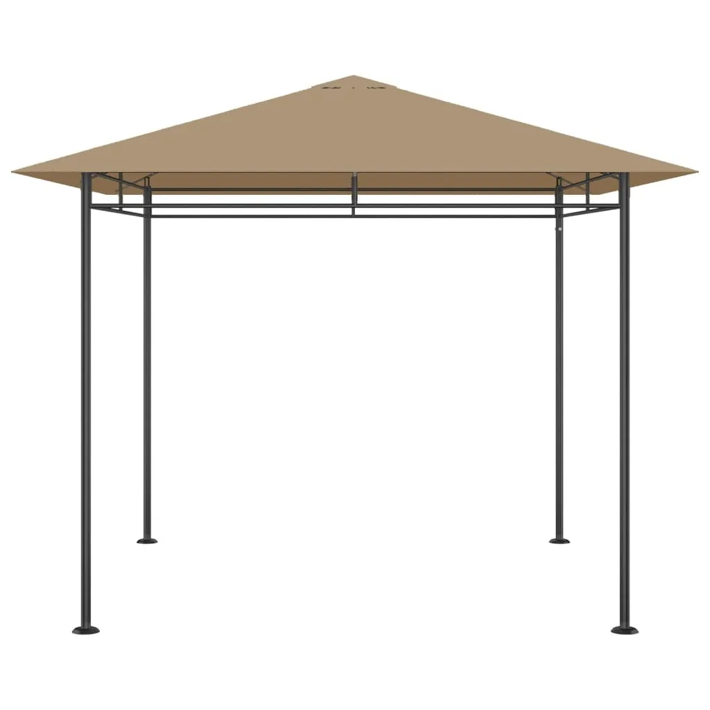 Tonnelle de Réception 3x3 m Pavillon de Jardin Taupe Haute Densité