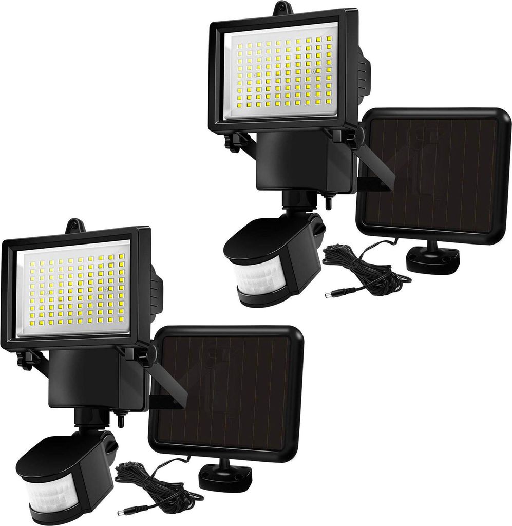 Set Mit 2 Solarsensorprojektoren COOPER 1000lm