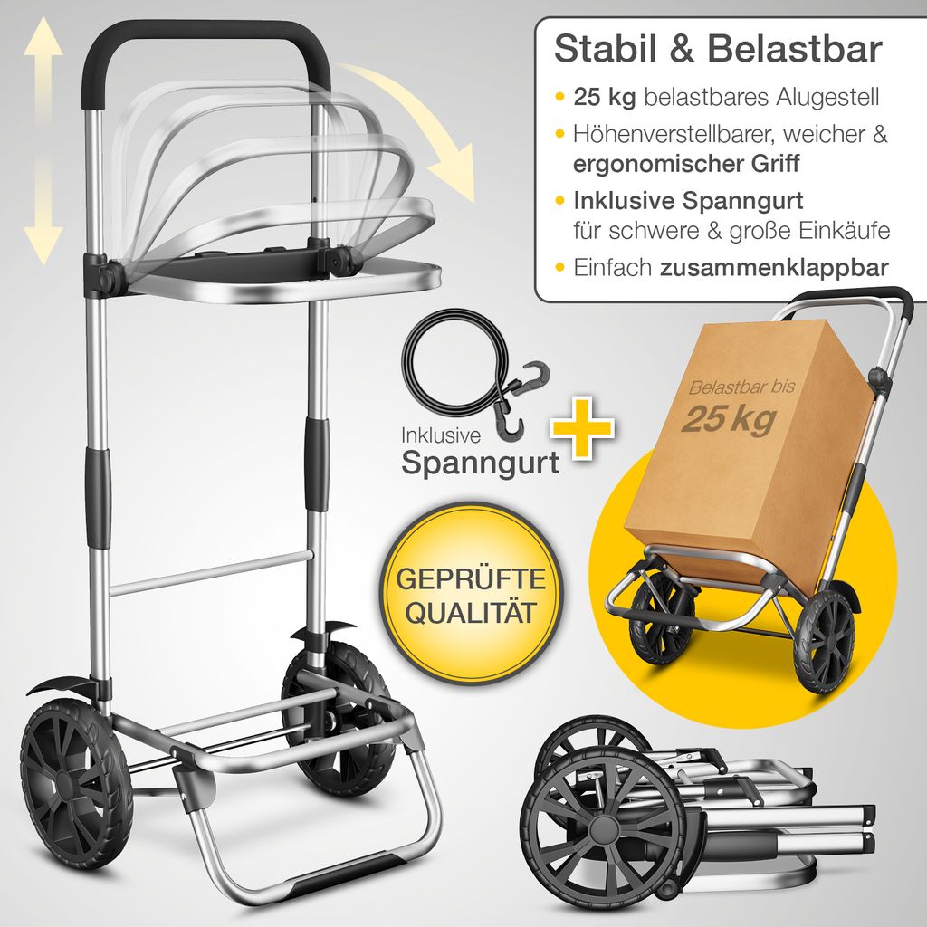 maxVitalis Einkaufstrolley klappbar, Einkaufswagen mit Produktbild 8