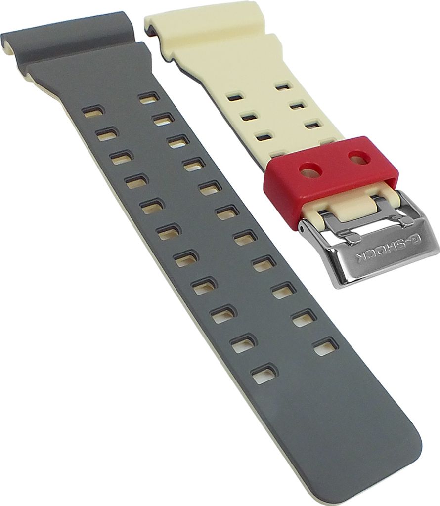 Casio G-Shock > Uhrenarmband Resin grau / beige > GD-120NC-4 GD-120NC