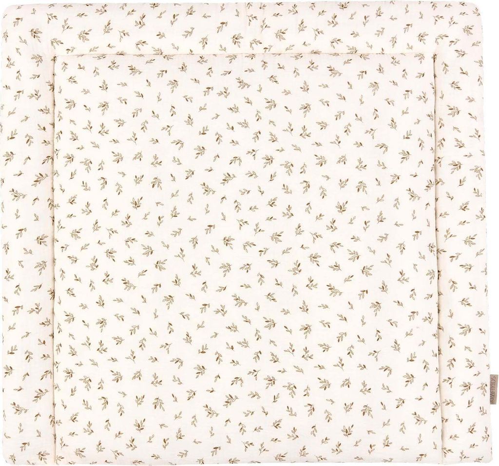 KraftKids Wickelauflage Musselin Zweige braun 85x75 cm (BxT)