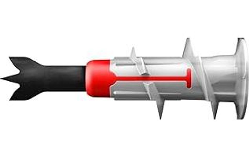 fischer DuoBlade, selbstbohrender Gipskartondübel, starker Dübel für einfache Montage in Gipskarton- und Gipsfaserplatten, mit Zentrierspitze au...