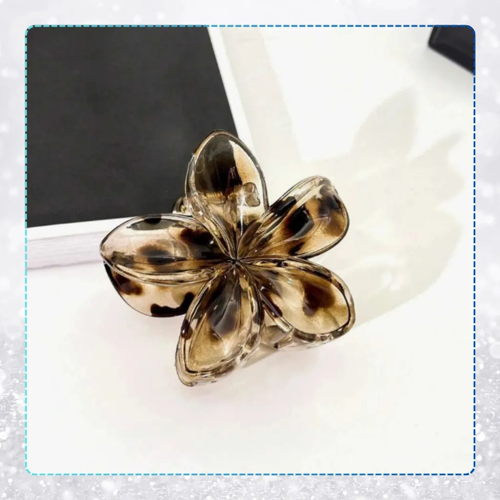 J&W Numen Fermaglio Leopardato per Capelli Donna - Resistente - 8