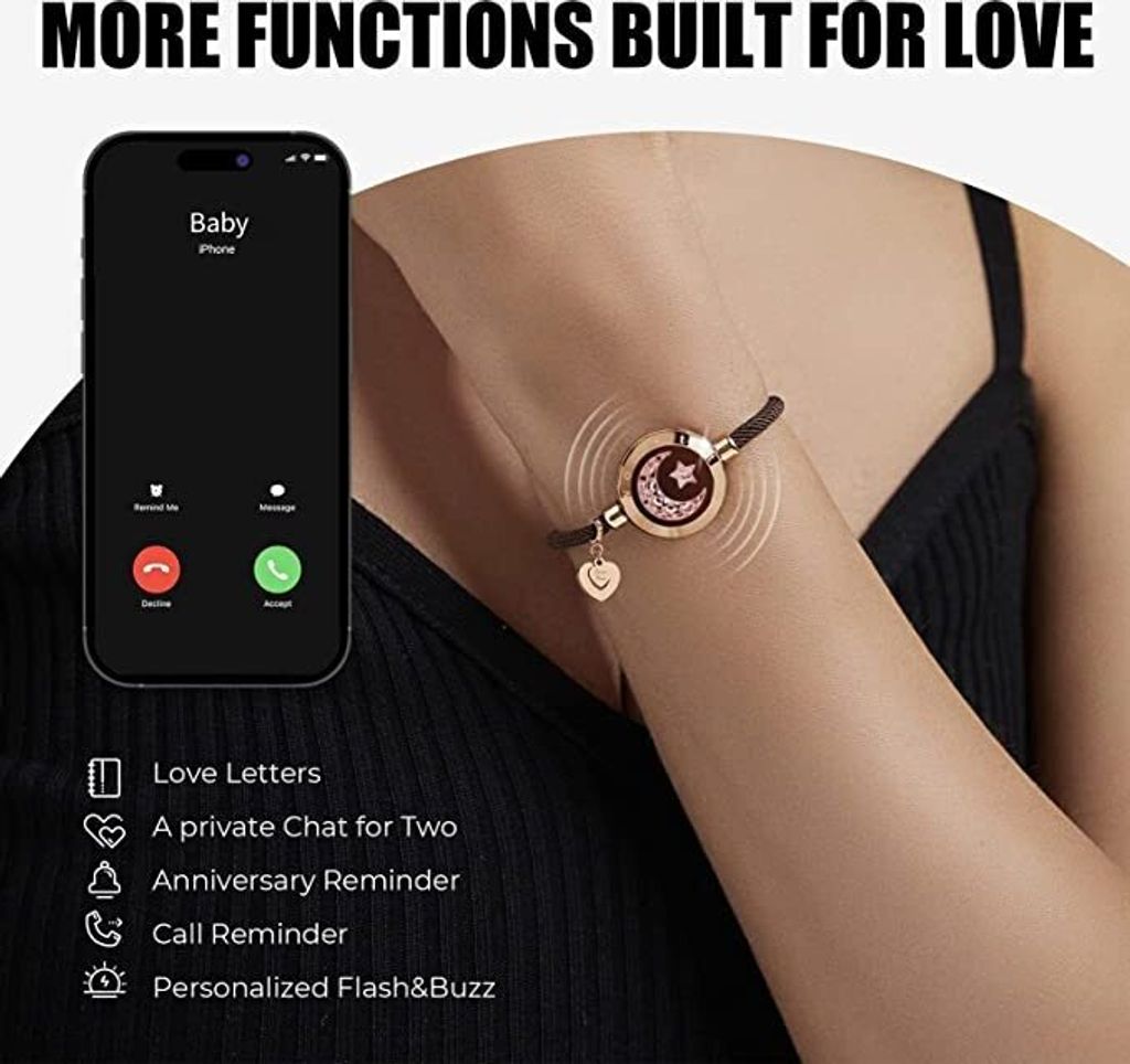 Armband TOTWOO Armbänder für Paare, Vibration & Produktbild 3