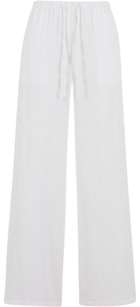 Urban Classics Stoffhose Damen Ladies Structured Wideleg Pants weiß 3XL