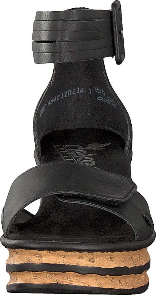 Rieker Damen Keilsandalette schwarz Produktbild 53