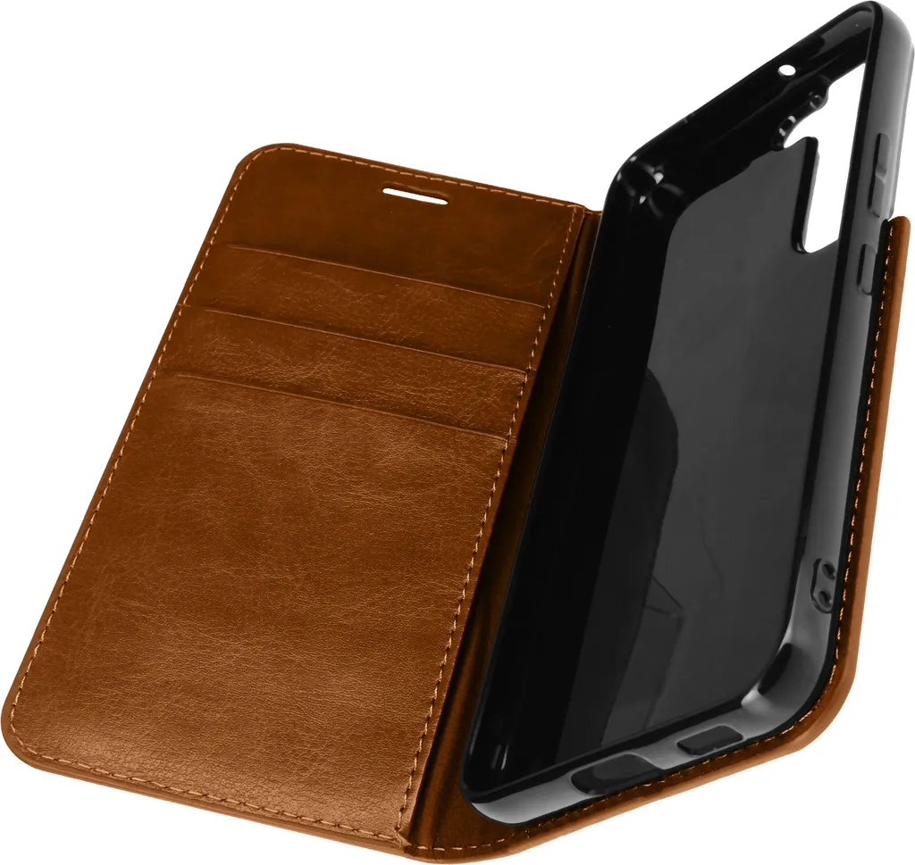 Cover Wallet Samsung S22 Pelle | Elegante Custodia Marrone Business
