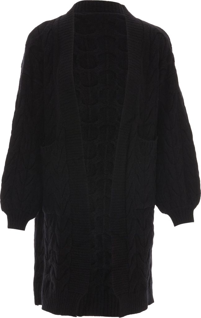 RISA damen strickjacke - schwarz, M