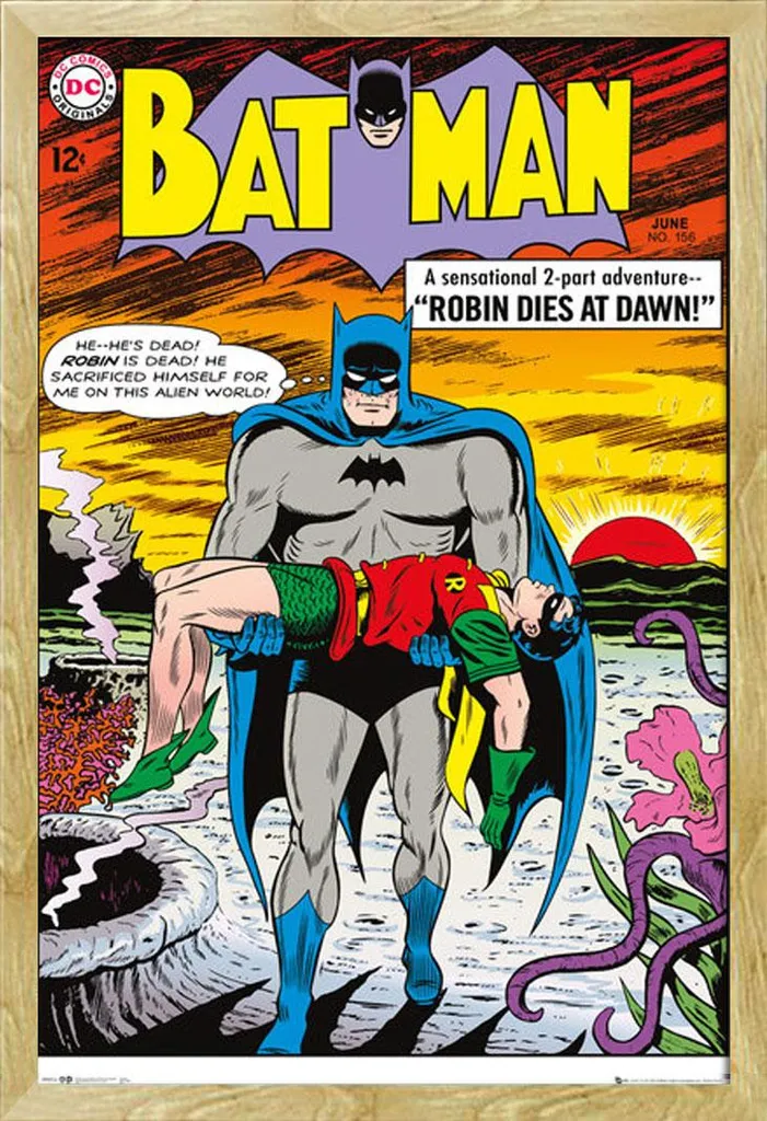 Regalo Nerd Batman: Poster Robin Dies Incorniciato Shinsuke Maxi MDF