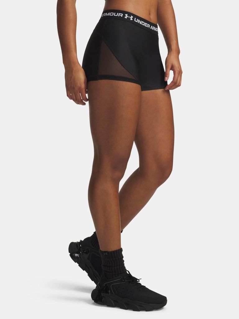 Under Armour HeatGear Mesh Shorty für Damen – Schwarz LG