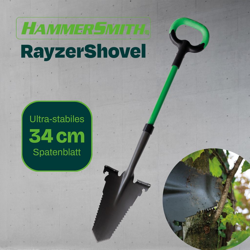 Hammersmith RayzerShovel – Spaten mit Wurzelsäge für harte, Produktbild 