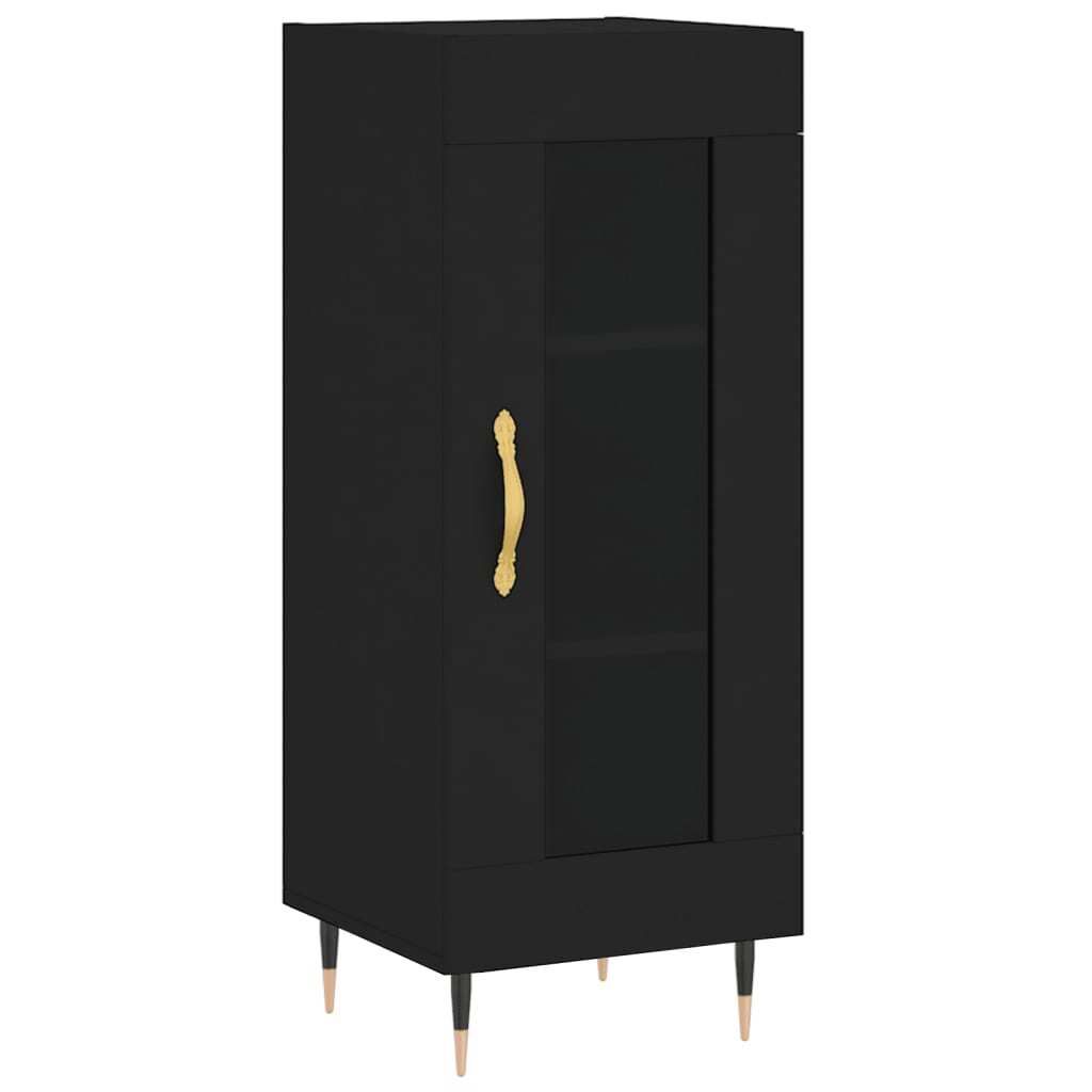 Sideboard Schwarz 34,5x34x90 cm Holzwerkstoff