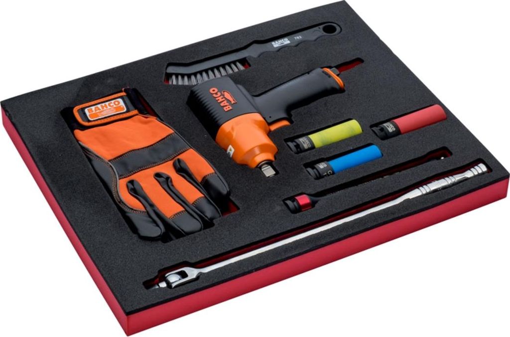 Bahco Fit&Go 2/3 Einlage 1/2-Mini-Schlagschrauber - 9-tlg.
