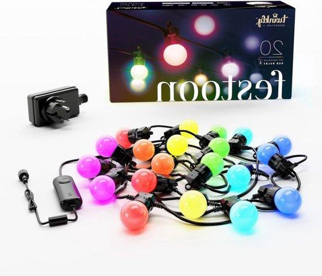 RGB-Außenleuchten 10m LED-Lichtsnoer multicolor IP44 Produktbild 