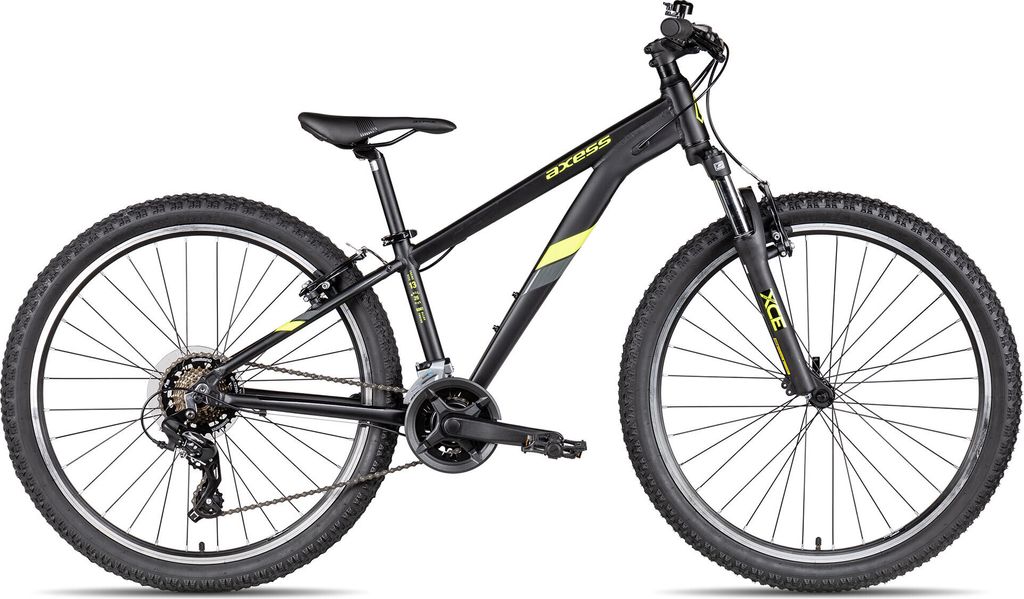 Axess STIPE 26 Jugend-Mountainbike ab 12 Jahren 26 Zoll Schwarz 13 Zoll