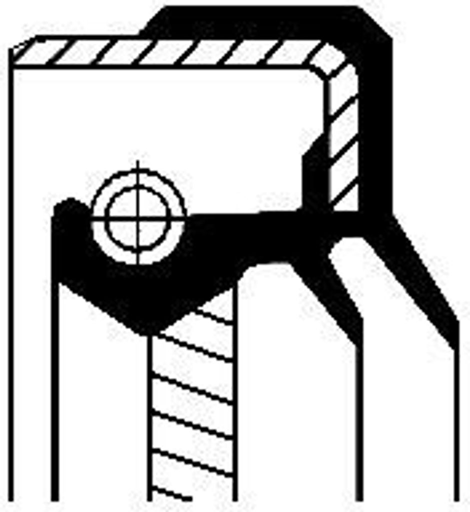 CORTECO Wellendichtring Differential 01035433B Antriebsachse für VOLVO S80 II (124) ACM (Polyacryl-Kautschuk)