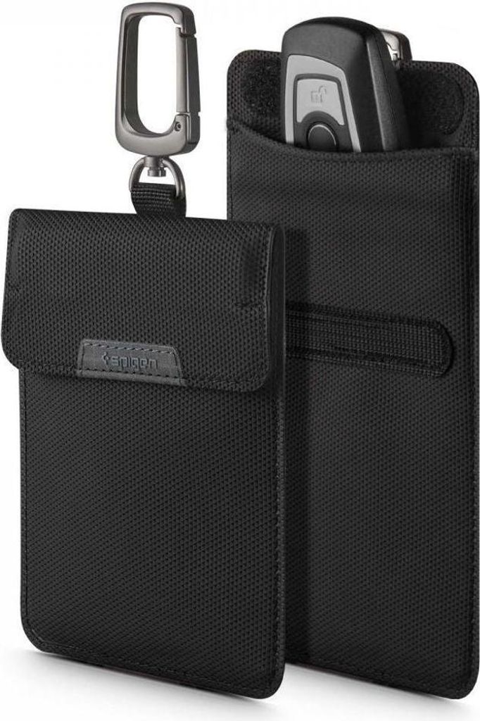 Klatka Faradaya Spigen Tasche Schlüssellos Rfid Signal Blocker Schwarz