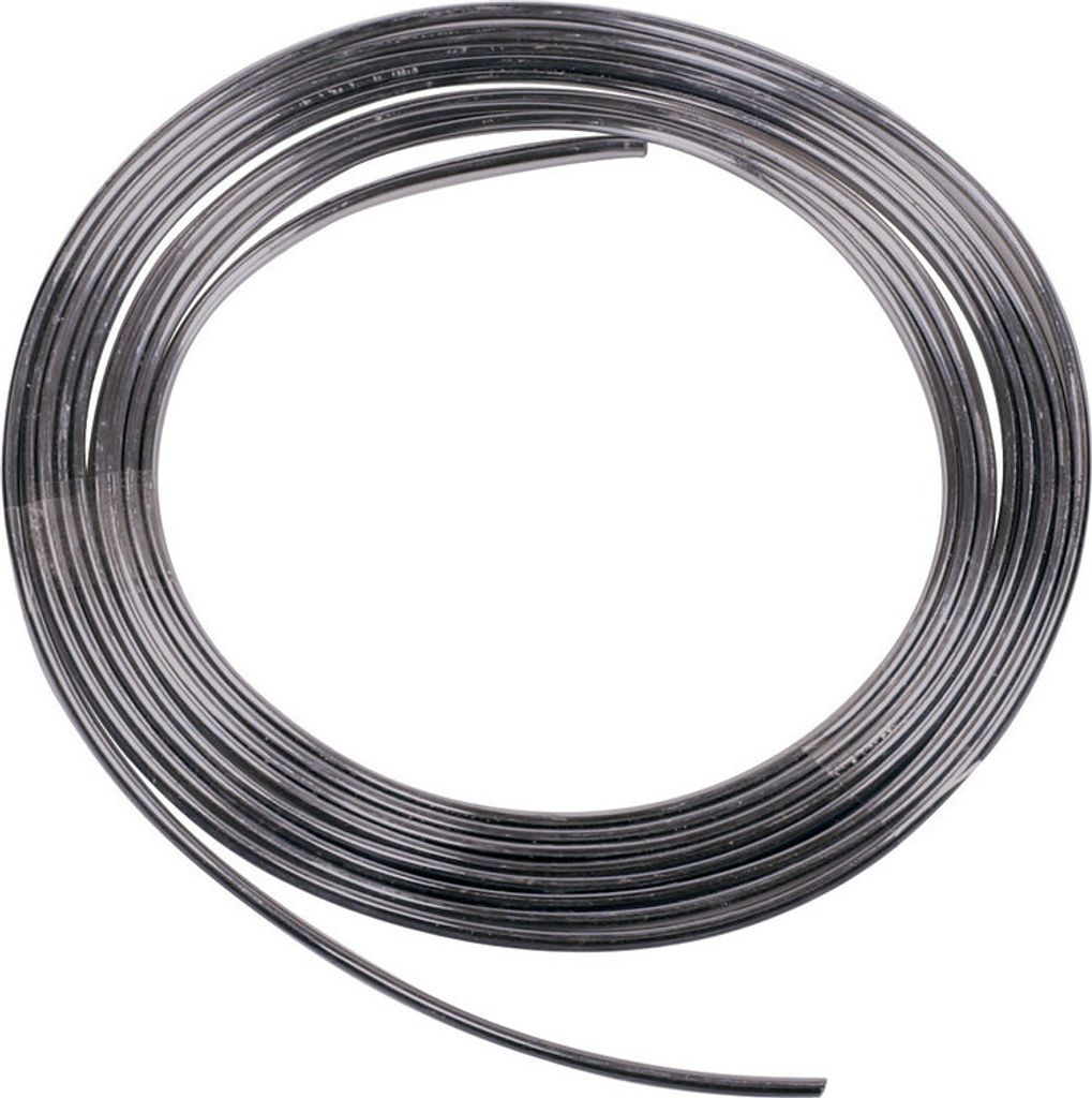 verchromtes Klebeprofil schwarz - 25 m - 4 mm