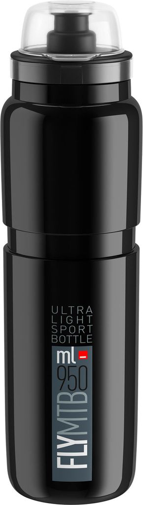Elite Trinkflasche 'Fly MTB', 950 ml, schwarz/grau Produktbild 