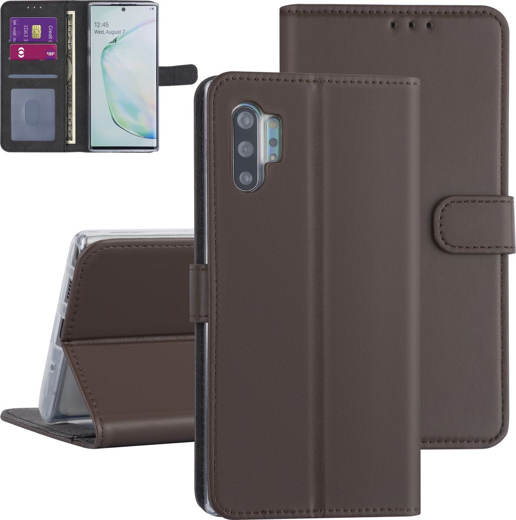 Samsung Galaxy Note 10 Plus Brown Book type case - Card holder