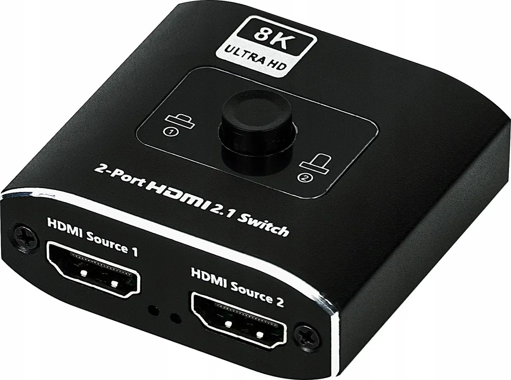 Switch HDMI 2.1 2x1 Splitter Actif 8K 60Hz et 4K 120Hz compatible HDCP 2.2