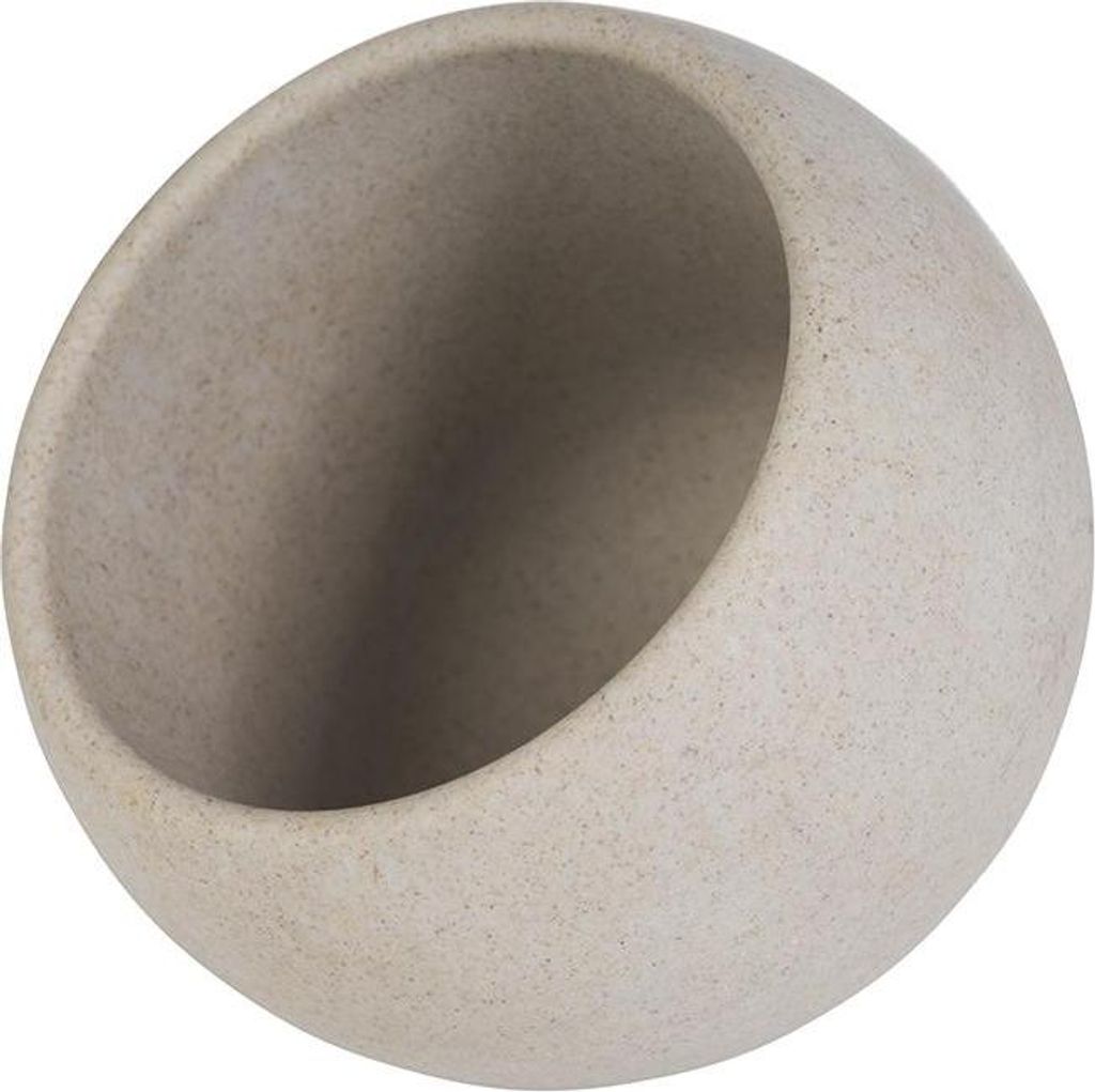 APS 85080 Servierschalen-Set MOON, Melamin, 3 Schalen je Ø 8 cm, Höhe 7,5 cm, 3 Löffel aus Holz (Nanmu), grau