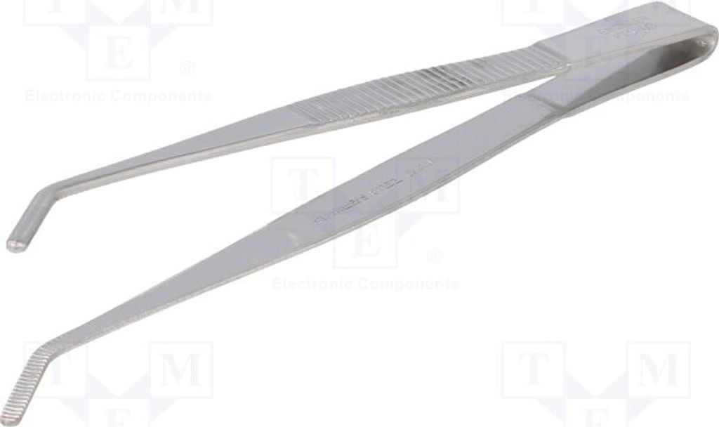1x Pinzette Szenf. Sze: abgerundet PTS-03 Universalpinzetten Klingen: gebogen 125mm