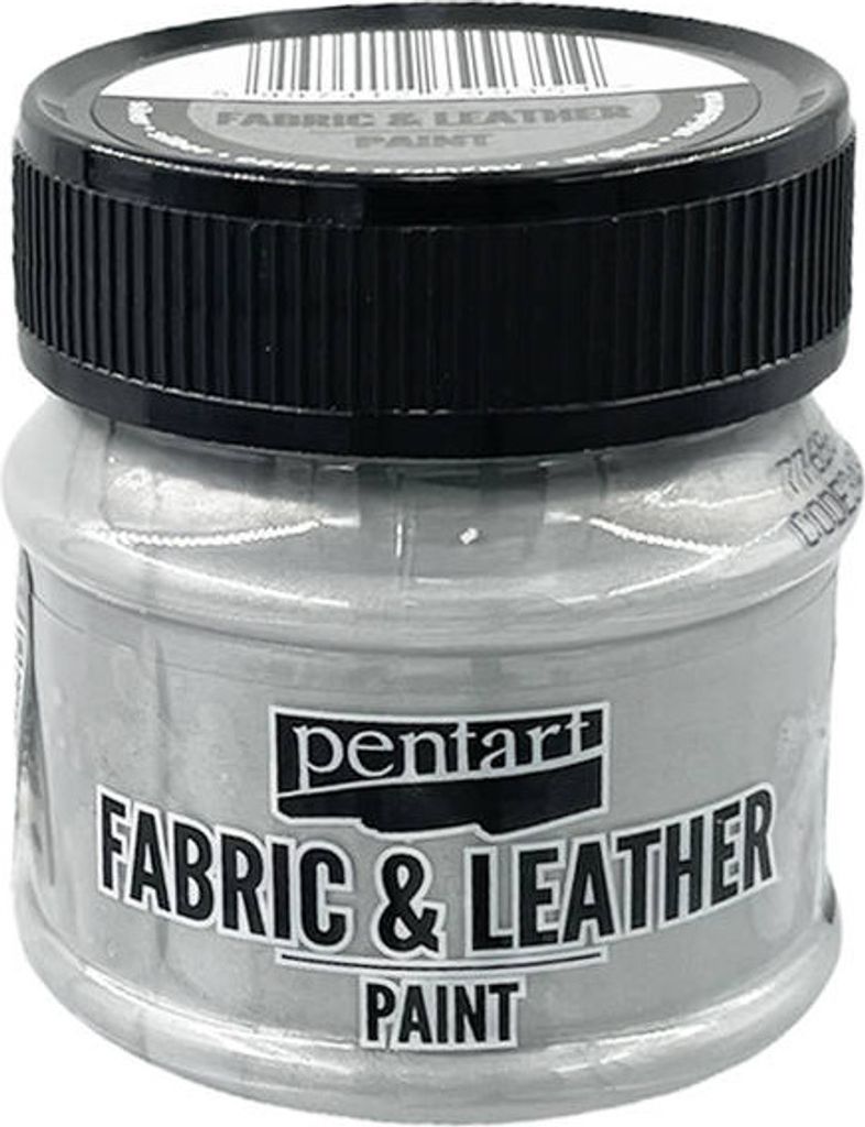 PENTART - peinture pour textile et cuir - argent 50 ml Image du produit 