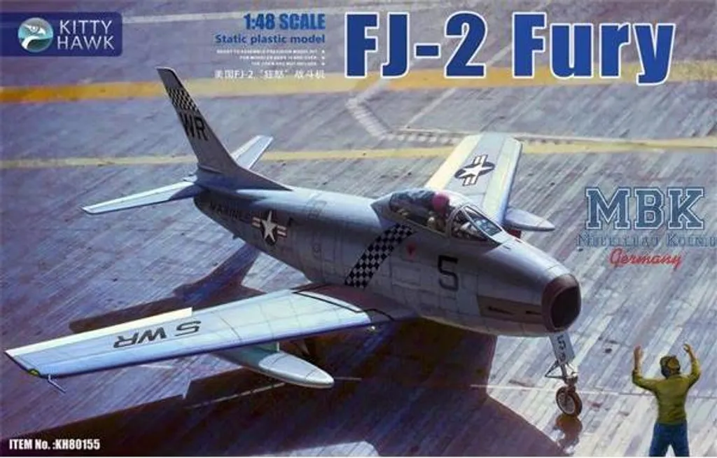Kitty Hawk KH80155 FJ-2 Fury Maquette Avion de Chasse 1/48 en Plastique