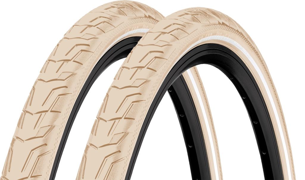 2x Continental Ride City 42-622 creme Reflex 28x1.60 Reifen Produktbild 