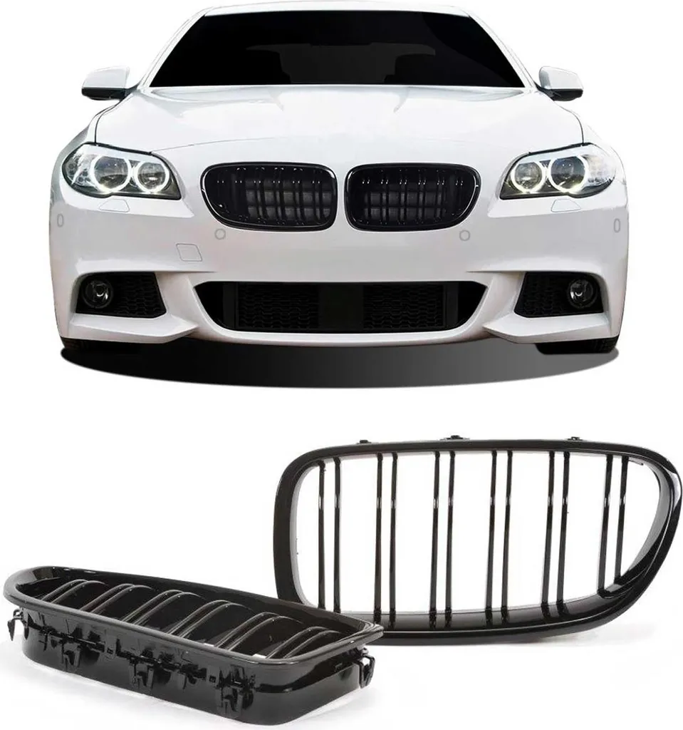 Remplacer Calandre Cassée BMW Série 5 F10 F11 F18 Grille ABS Noire