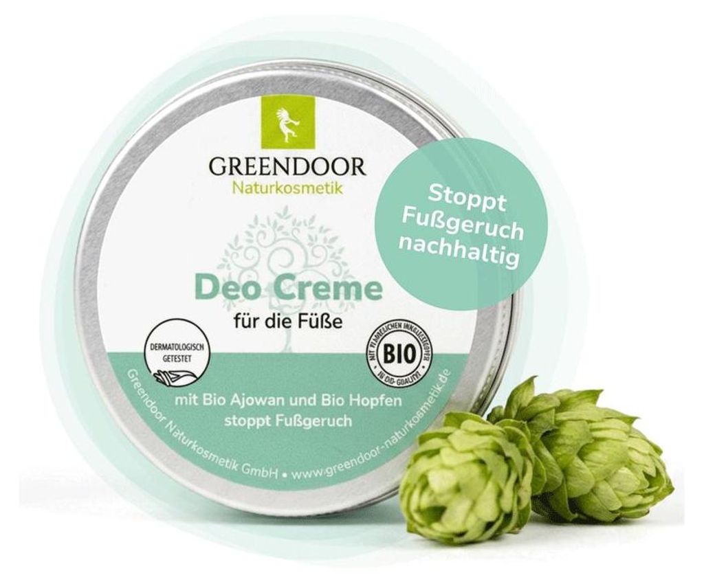GREENDOOR Fuß Deo Creme Produktbild 