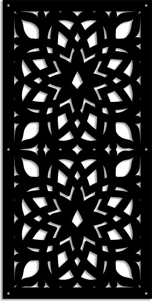 Pannello Esclusivo BOLERO PVC Nero 47x94 cm - Design High-End