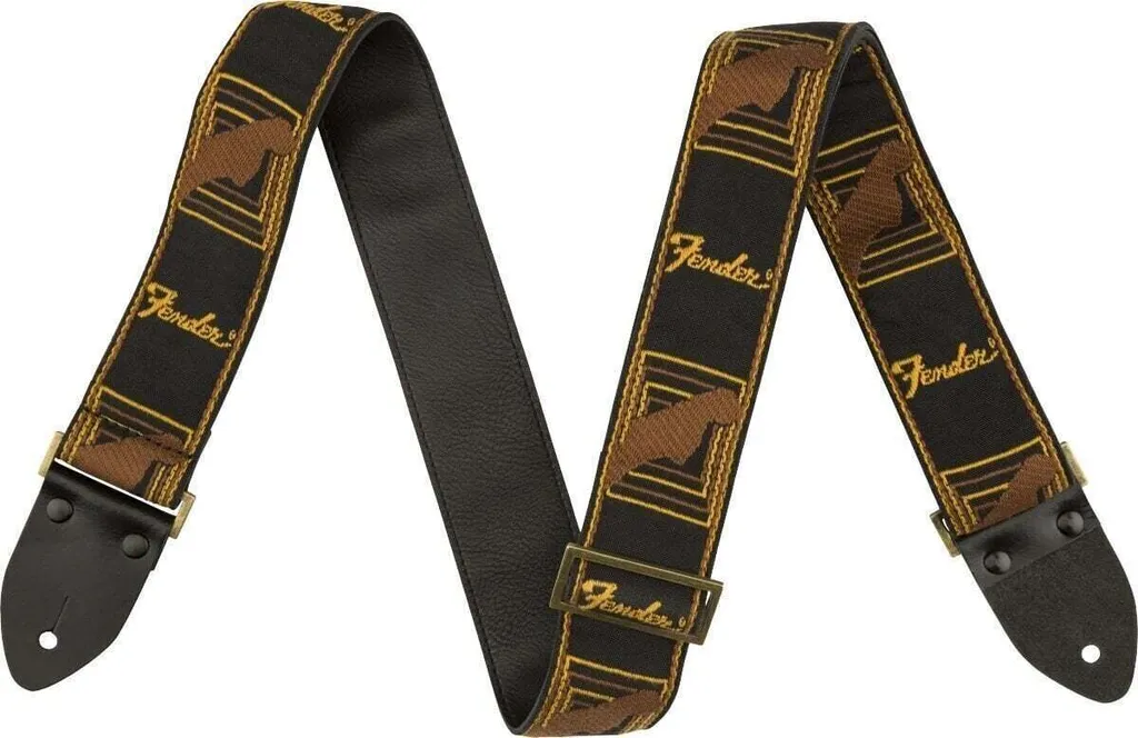 Sangle Monogram Fender Legacy Vintage : Confort Épaule pour Guitariste
