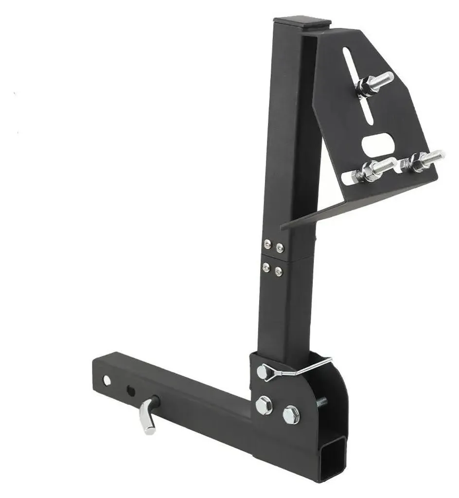 Support de roue de secours pour attelage de 5 cm - Fixation réglable