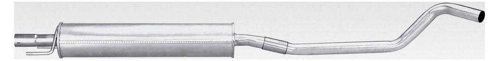 Mittelschalldämpfer - Easy2Fit Kit - zweiteilig - Set mit Anbauteilen - passend für VAUXHALL CORSA II